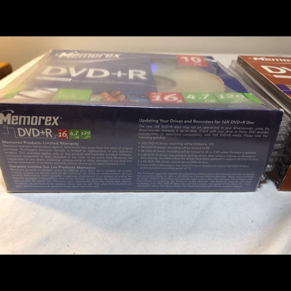 Blank Memorex DVD-R ,only one taken out of each pack, 18 count, rest new unused - Picture 7 of 9